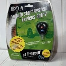 New BOA Remote Start System w/ Keyless Entry 265B DIY Installation Kit Universal