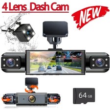 4Lens NEW Dash Camera 1080P Front Rear Dash Cam 4Channel Night Vision Adjustable