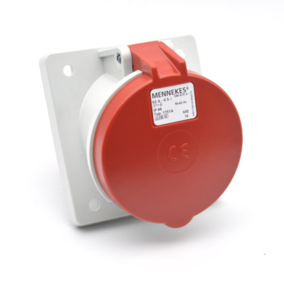 1PCS NEW MENNEKES TYP:1151A TYP1151A  IP44 63A INDUSTRIAL PLUG FREE SHIP