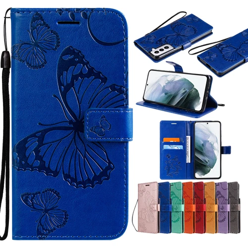 Butterfly Leather Card Wallet Case For Samsung S25 S24 S23 S22 S21 Ultra Plus - Foto 10 di 72