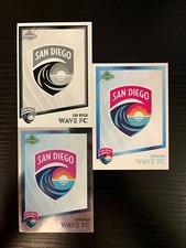 San Diego WAVE  SHIELD black white foil base 2023 Parkside NWSL Vol II