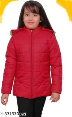 Girls Winter latest kids for Red  Jacket