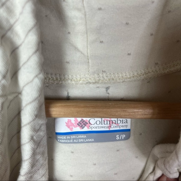 Columbia Cream Striped Mock Neck Pullover Sweatsh… - image 5