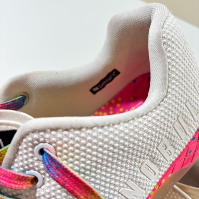 NOBULL Outwork Sneakers Unisex White Neon Glitch M11.5 W13 Superfabric Trainer Nobull Outwork Unisex White Neon Glitch M-7 W-8.5  main image 2