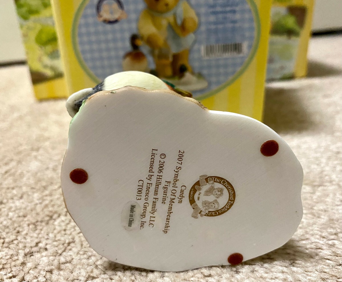 NIB Cherished Teddies 2007 Symbol of Membership Kit Bowl Cardyn