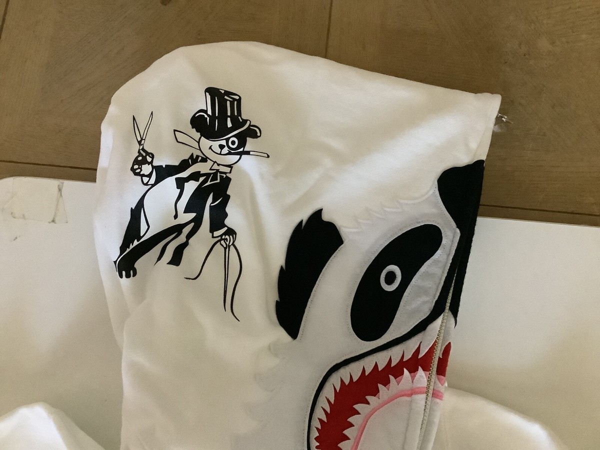 A bathing ape シャークパーカー パンダ zip up ホワイト PANDA FULL ZIP HOODIE LADIES – us.bape.com