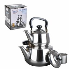 Double Tea Professional Kettle Strainer Included 1.2/3L Stainless Steel Samovar