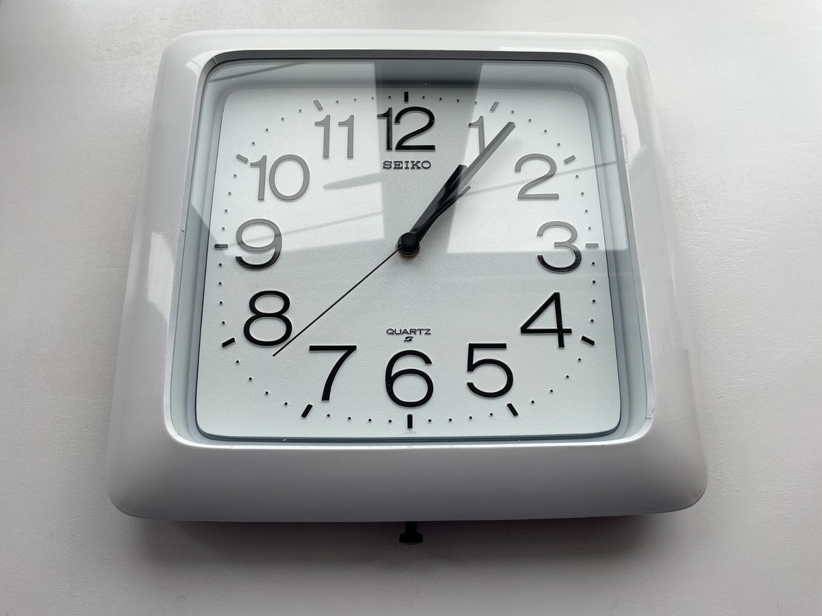 【美品】SEIKO quartz wave clock 80s 美品】SEIKO quartz wave clock 80s 【公式通販】