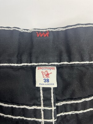 True Religion Dark Desire Jeans Men's Size 38 36x31 Black Red