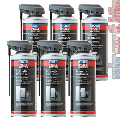 6x Liqui Moly 7390 Pro-Line Schnellrostlöser Kriechwirkung Rost- & schmutzlösend