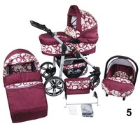 Baby Luxury Pram Travel System 3 In 1 + Car Seat Modell From Eu Baby Luxury Pram Travel System 3 In 1 + Car Seat Modell From Eu