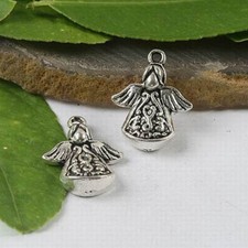 8Pcs Tibetan silver color angel charms h0572
