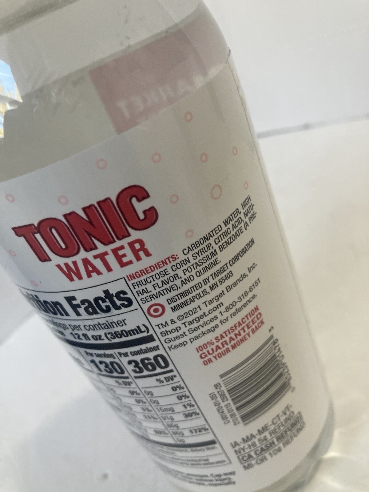 Lot of 10 tonic water 1 qt 1.8 fl oz Low Sodium market pantry eBay