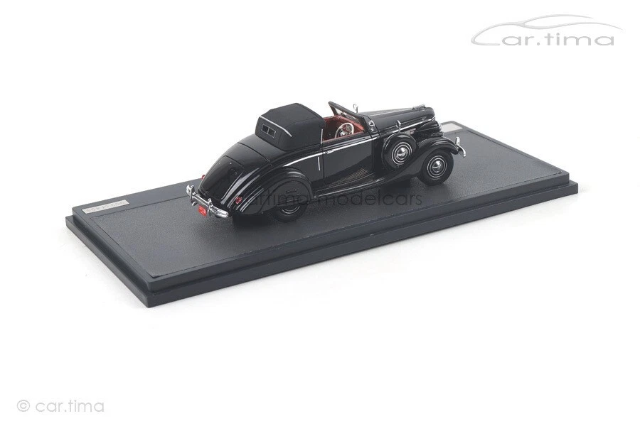 Buick Serie 40 Lancefield Drop Testa 1938 Nero Matrix Scala Modello 1:43 MX502 - Immagine 3 di 4