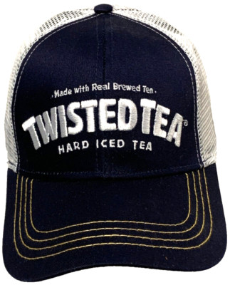 Rare! Vintage Twisted Tea Hard Iced Tea Unwind With A Twist Mesh Hat NEW