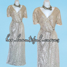 JOANNA HOPE SHIMMERING SEQUINS EVENING MIID PARTY DRESS SIZE 18