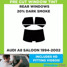 For Audi A8 4-door Berlina 94-02 Pre Cut Window Tint Kit 20% Dark Rear Car Film