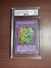 Yugioh Elemental Hero Plasma Vice GLAS-EN037 Secret Rare 1st Edition AGS 8.5 MT+