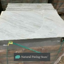 Kandla Grey Indian Sandstone Patio Paving Slabs -  22mm Cal - 600x900mm