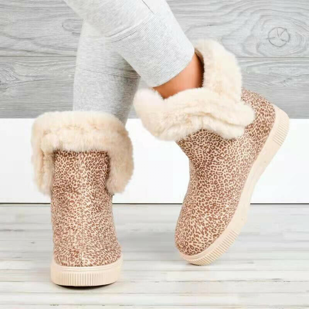 SAOLA Botines de invierno para mujer Zapatos de moda de aspetto elegante y casual