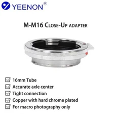 YEENON M-M16 Close-Up Adapter Silver - 16mm Leica M mount Extension Tube