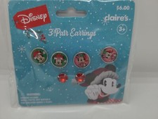 Disney Minnie Mouse Claire s Christmas Post Earrings