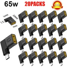 20 Pieces Laptop Charger Converter TO USB Type C PD Power Charging Cable Adapter