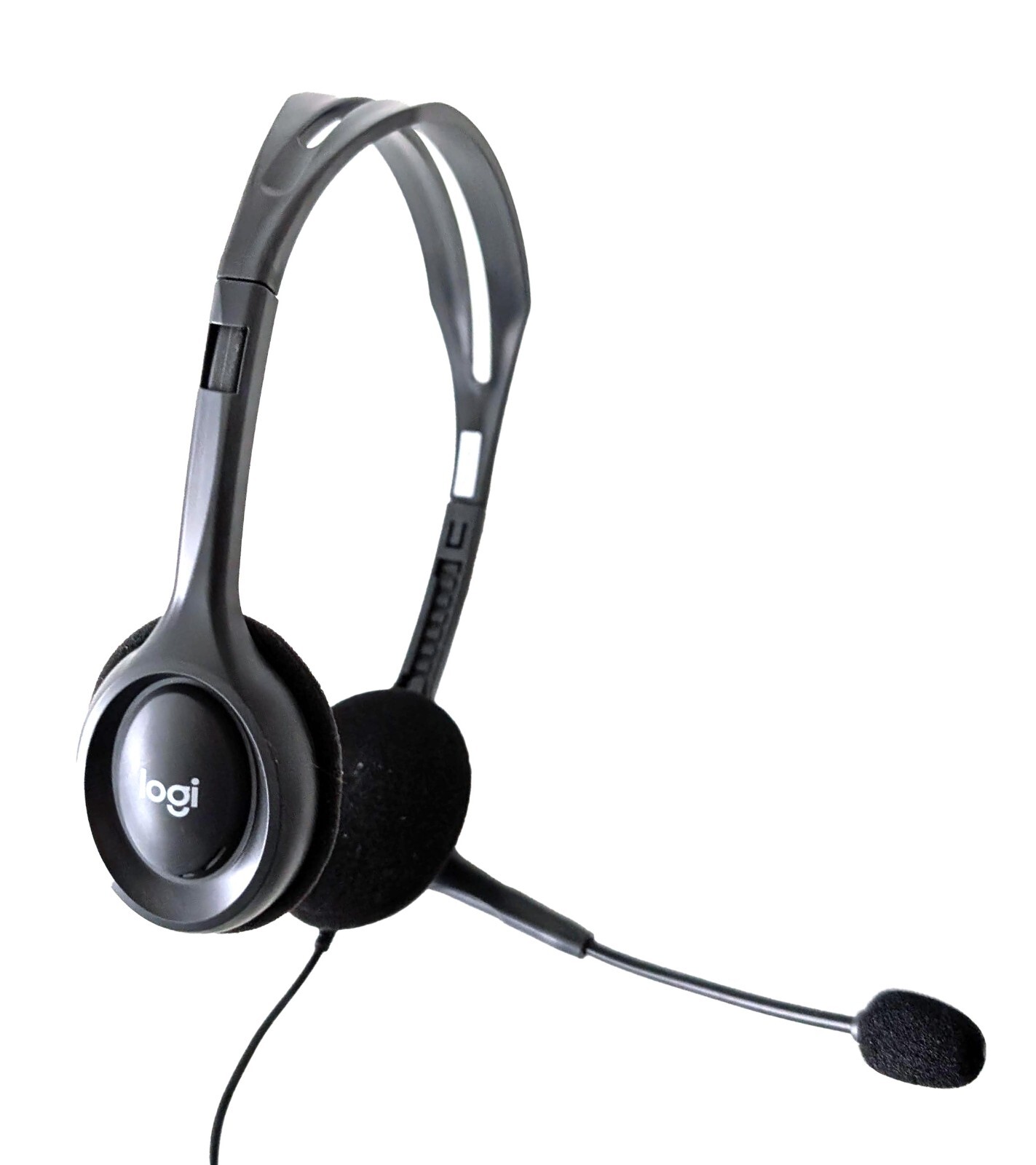 Logitech H110 Wired Headset Stereo 3.5mm Jack with Noise-Cancelling Microphone