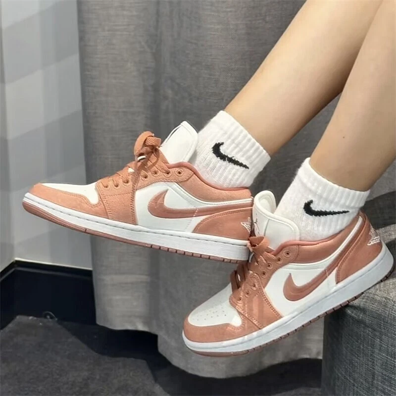 Nike Air Jordan 1 Low SE Peach Canvas Womens Shoes Size 6 9 new sneakers