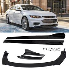 Front Bumper Lip Spoiler Splitter 86.6 Side Skirt Body Kit For Chevrolet Malibu