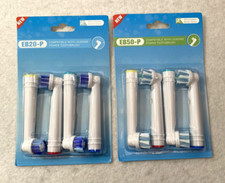 Replacement brush heads For/fits Oral B EB50-P / EB20-P NEW 2 PACKS OF 4