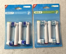 Replacement brush heads For/fits Oral B   EB50-P / EB20-P  NEW 2 PACKS OF 4