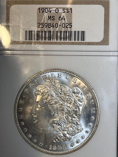 1904 0 Morgan  Dollar  OLD NGC HOLDER, NOW 2 GRADES HIGHER   LOOK