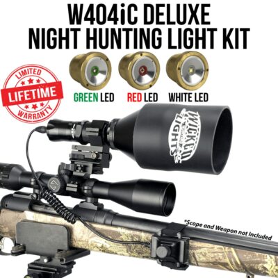Wicked Lights W404iC Deluxe Night Hunting Light Kit for Coyote Hog Predators