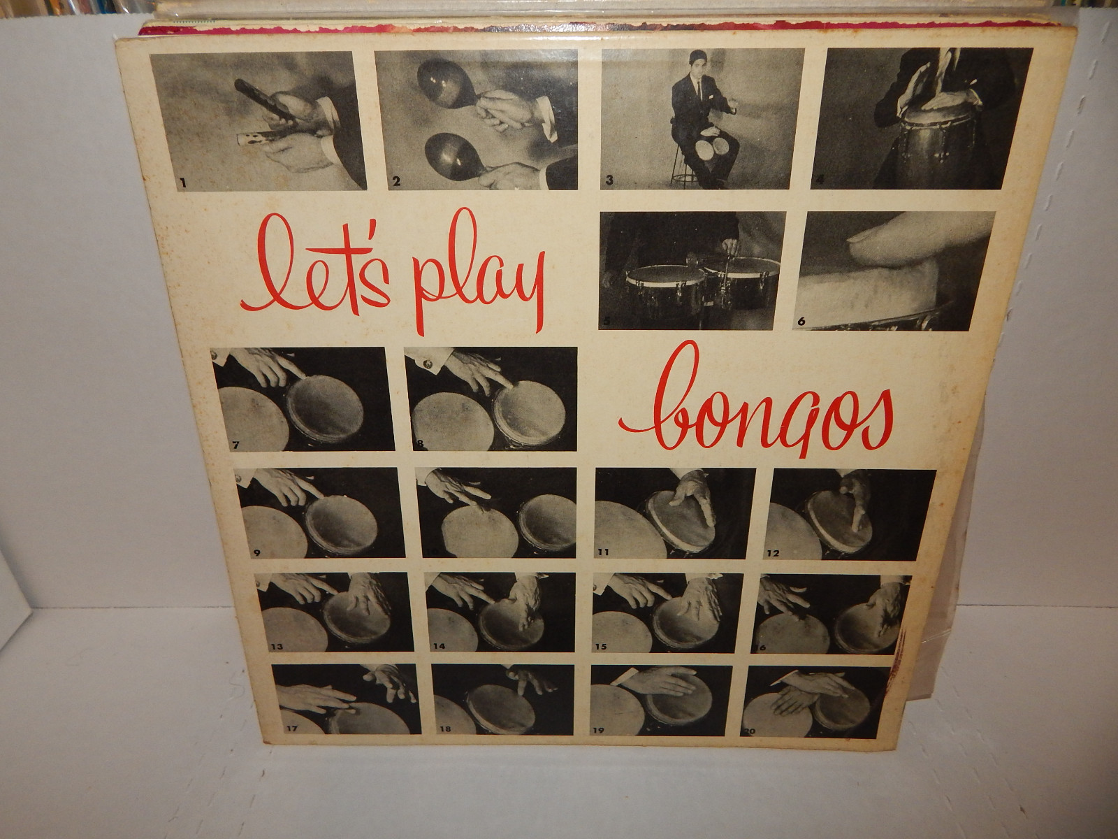 JACK BURGER Let's Play Bongos! 1957 HIFI Records R 803 NM Vinyl