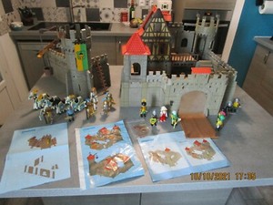 Chateau Playmobil 3666 Extension 38 Lot Figurines Notices Ebay
