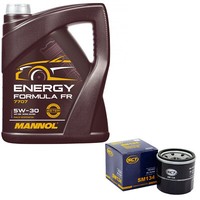 MotoröL Set 5W30 5 Liter + ÖLfilter SM 134 FüR Infiniti G Mazda 6 Nissan Subaru