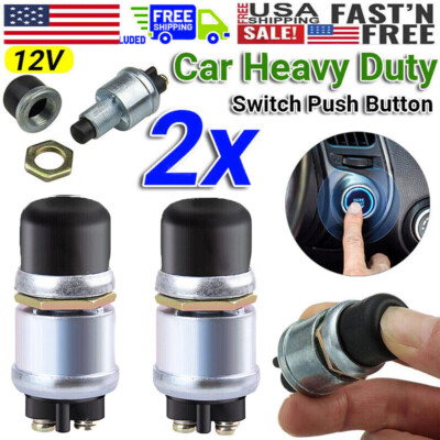 50A 12V Waterproof Car Boat Track Switch Push Button Horn Engine Start Starter