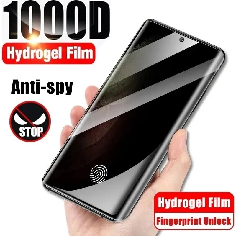 2X Hydrogel Schutz Folie 3D Full iPhone Samsung Xiaomi Pixel Honor Blickschutz - Bild 1 von 4