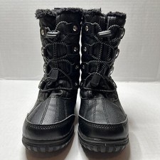 Totes Brand Girls Black Winter Boots Size 13 MED Pre-owned 