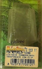 MOTOROLA T2288 CLEAR PLASTIC MOBILE PHONE CASE WITH BELT CLIPS