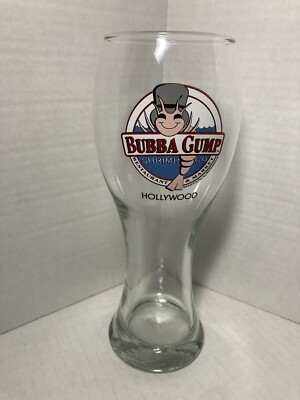 20 oz Bubba Gump Shrimp Co Hollywood Pilsner Glass 9'' Unused