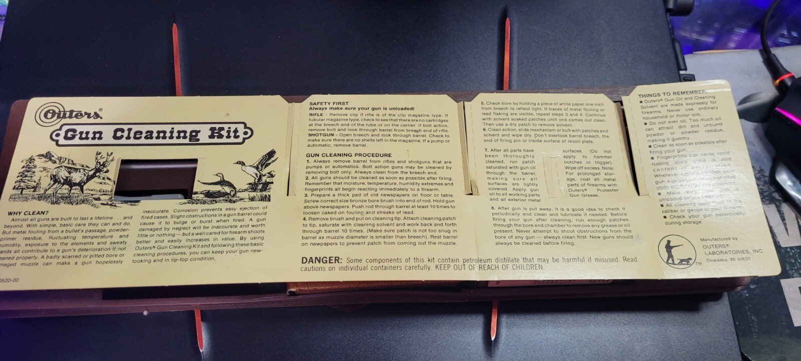 Vintage Outers Gun Cleaning Kit eBay