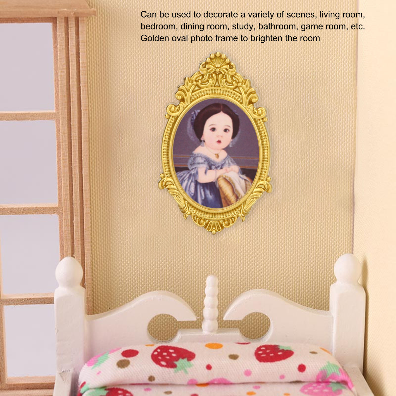 Dollhouse Picture Frame 5 PCS 112 Miniature Dollhouse Mirror Frame