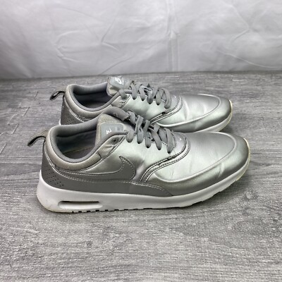Nike  Air Max Thea SE Shoes Women Size 9.5 Metallic Silver  Running 861674-001