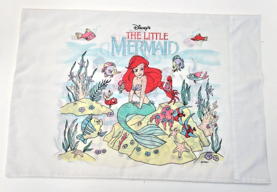 Disney Ariel la Sirenita Vintage Funda de Almohada Estándar Doble Cara Foto 2 de 2