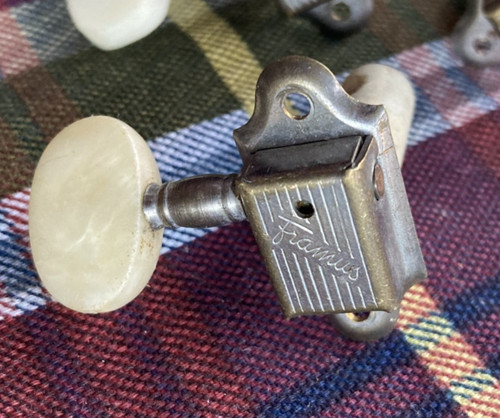 Single Vintage Framus Nylon / Classical Guitar Tuner, Treble Side, Plastic Post