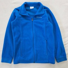 Columbia Blue Fleece Jacket Kids Large 14 16