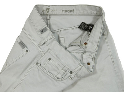 Men's Destroyed Jeans 7 For All Mankind Standard Tag 33 measured Size 33x34