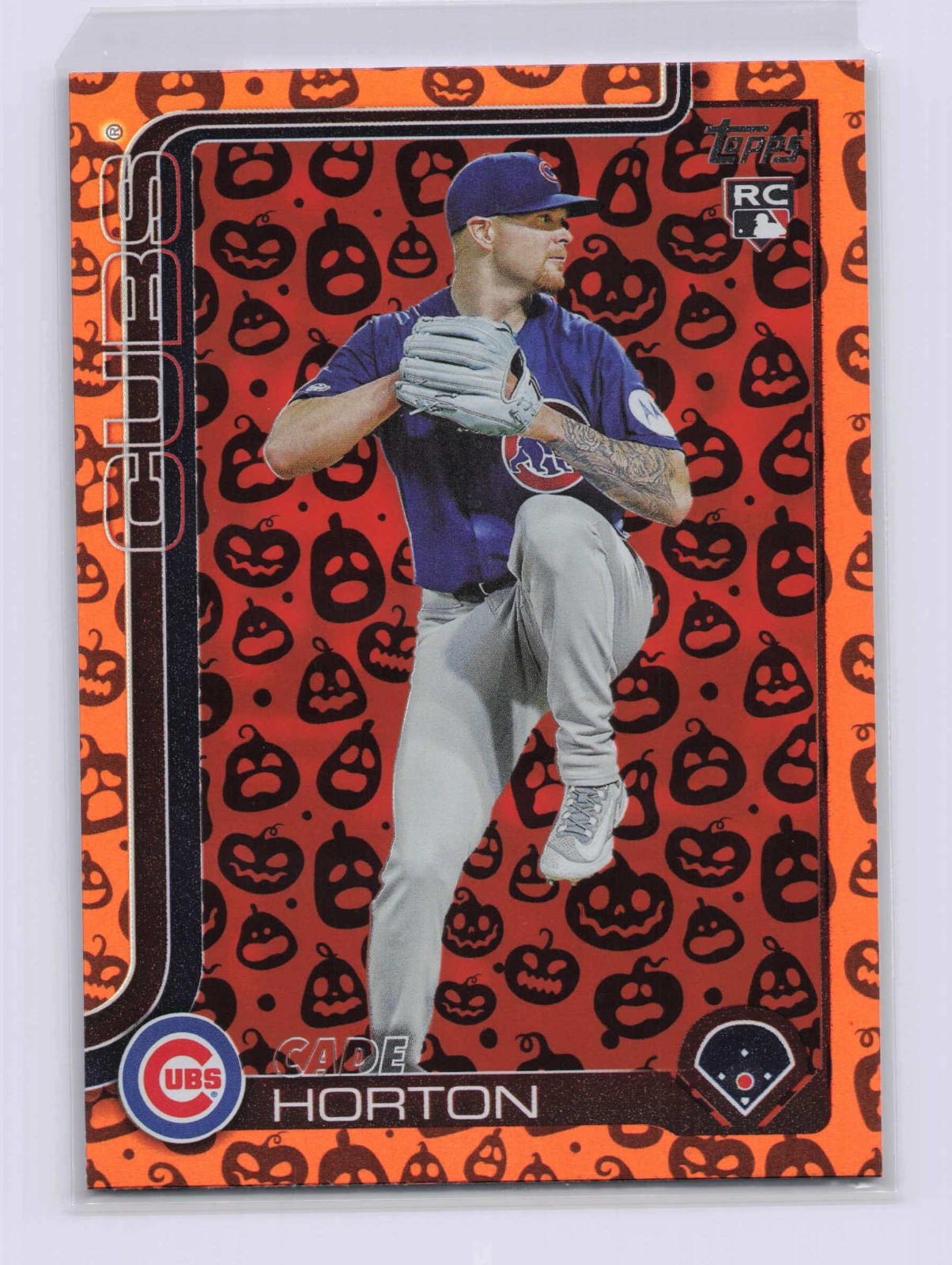 2025 Topps Update Cade Horton RC Holiday Jack O Lantern Pumpkins SP #140 Cubs